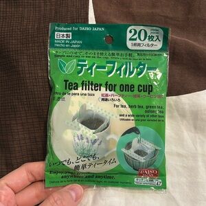 Daiso tea filters, 20 pack